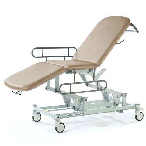 Seers - Medicare 3 Section Electric Mobile Treatment Couch with gas assisted backrest
