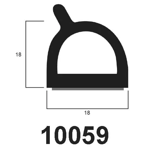 Self-Adhesive D section EPDM Sponge