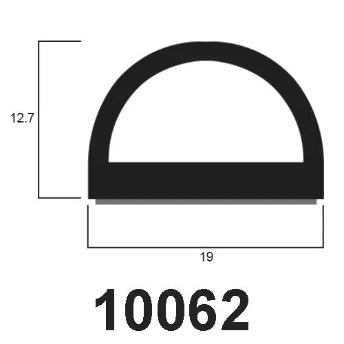 Self-Adhesive D section EPDM Sponge