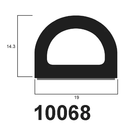 Self-Adhesive D section EPDM Sponge