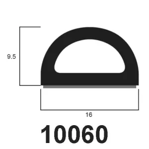 Self-Adhesive D section EPDM Sponge