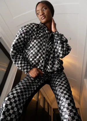 Sequin Checker Bomber