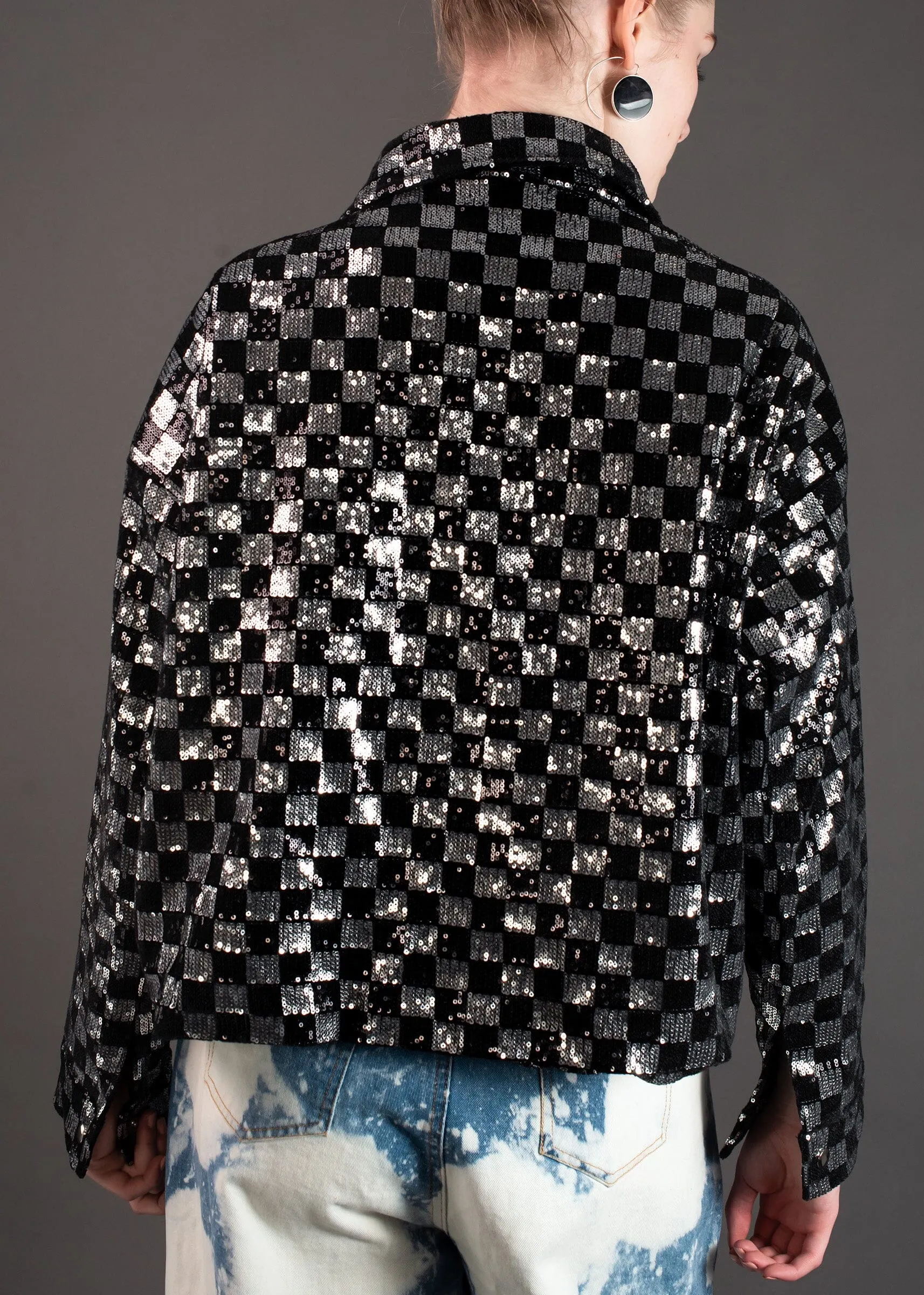 Sequin Checker Bomber