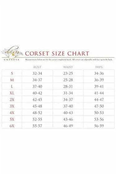 Sexy Deluxe 3 Piece Evil Witch Corset Halloween Costume