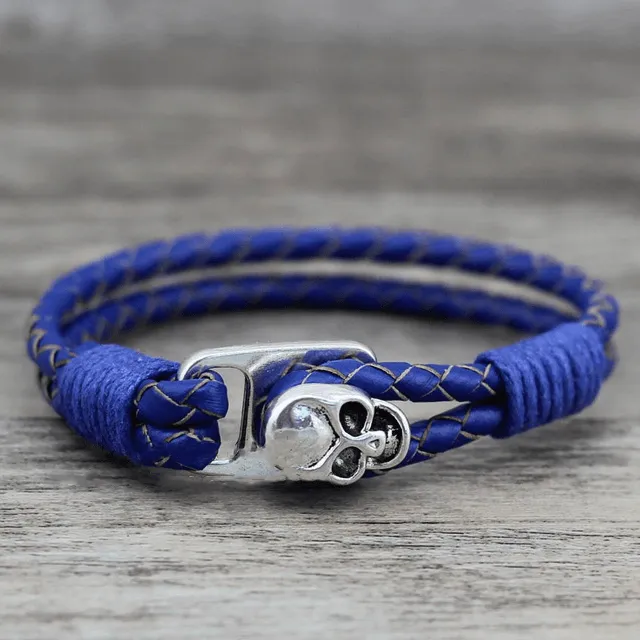 Skull Leather Bracelet