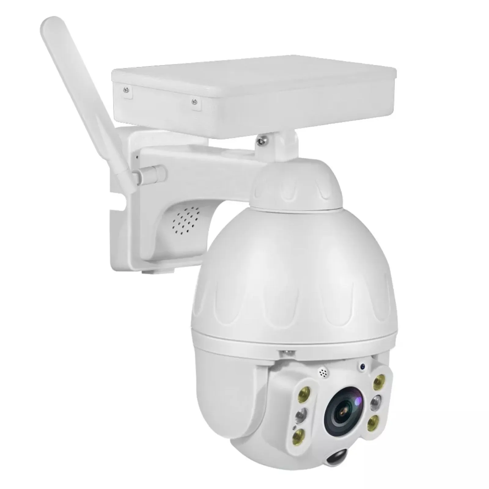 Solid Metal 4G Solar Camera Pan - Tilt - Zoom Wireless CCTV Video 2 Way Audio Night Vision