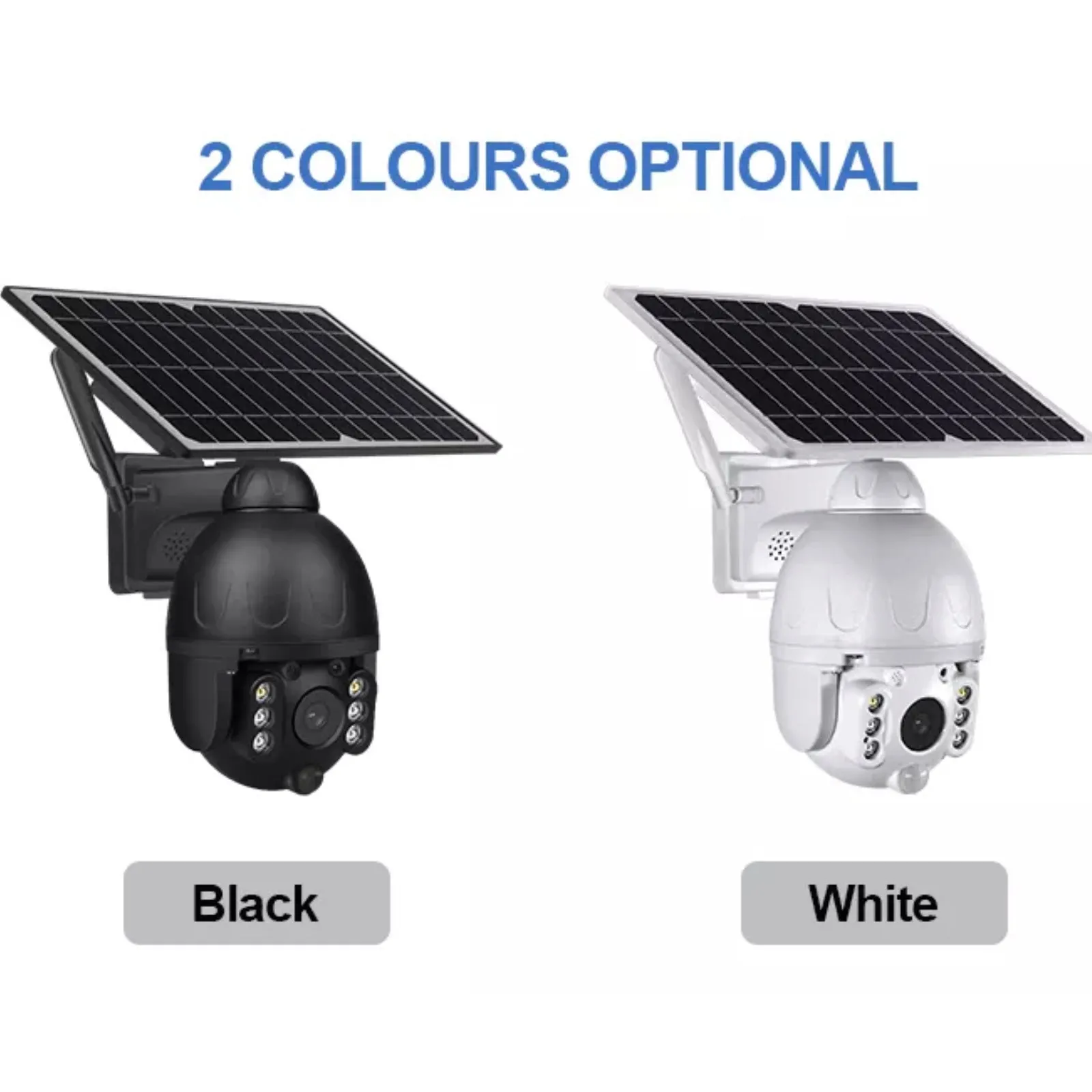 Solid Metal 4G Solar Camera Pan - Tilt - Zoom Wireless CCTV Video 2 Way Audio Night Vision