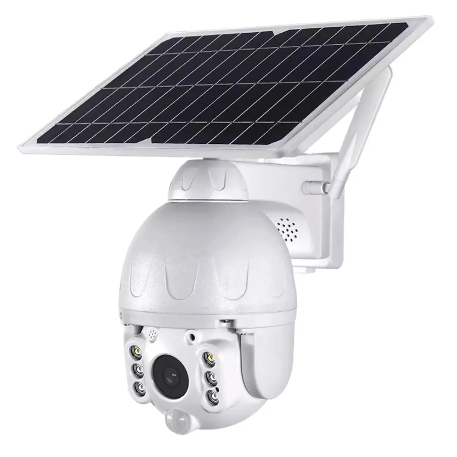 Solid Metal 4G Solar Camera Pan - Tilt - Zoom Wireless CCTV Video 2 Way Audio Night Vision