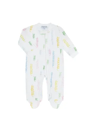 Spirals Zipper Footie