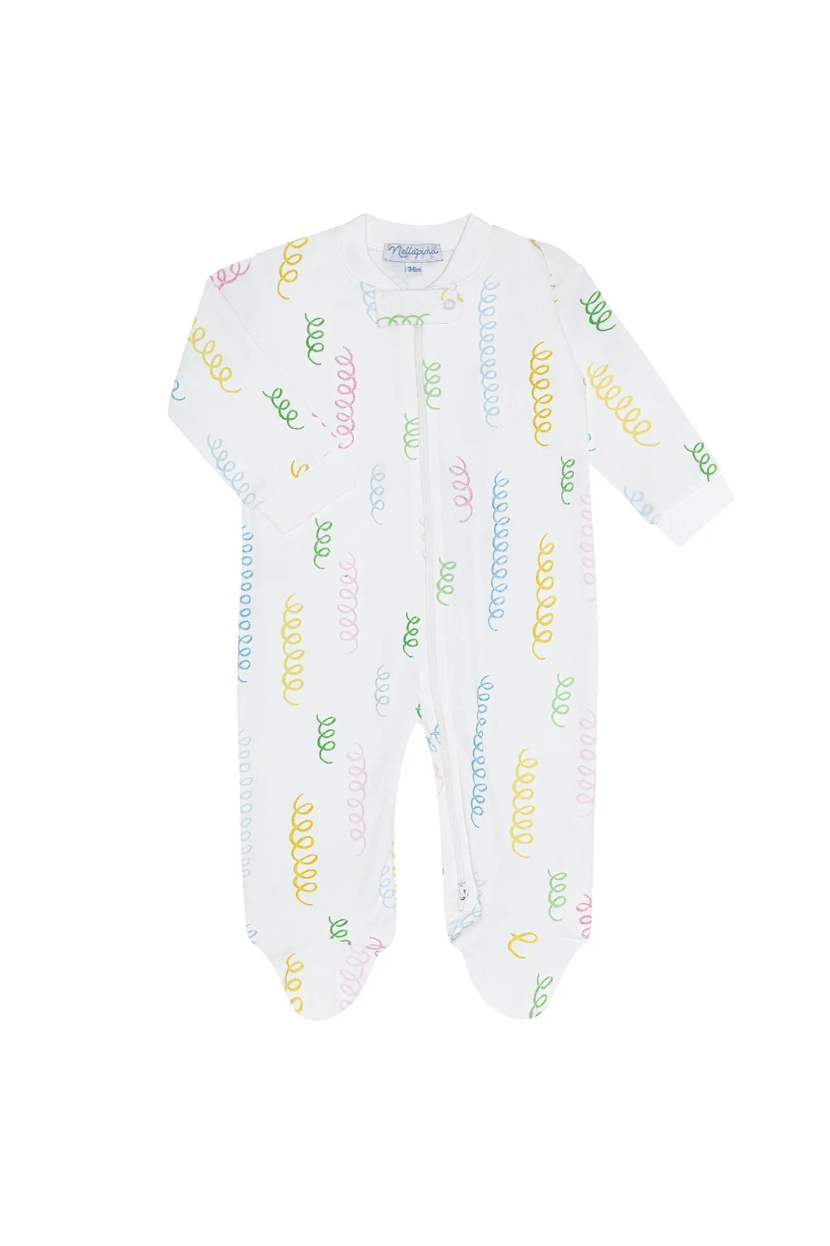 Spirals Zipper Footie
