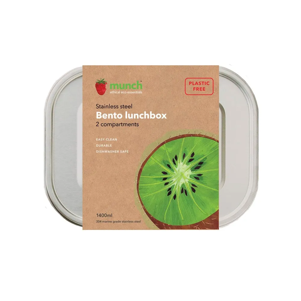 stainless steel lunchbox (2 compartments)