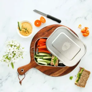 stainless steel lunchbox (2 compartments)