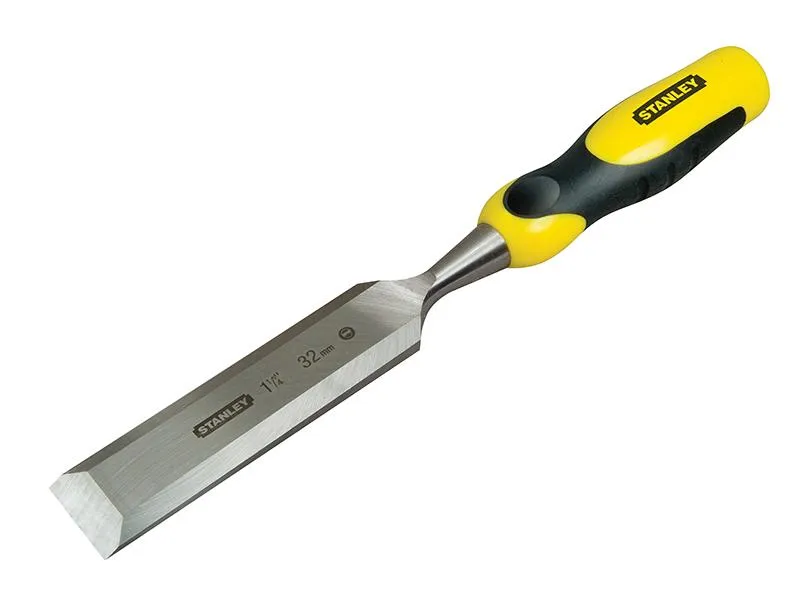 Stanley Tools Dynagrip Bevel Edge Chisel With Strike Cap 38Mm (1.1/2In)