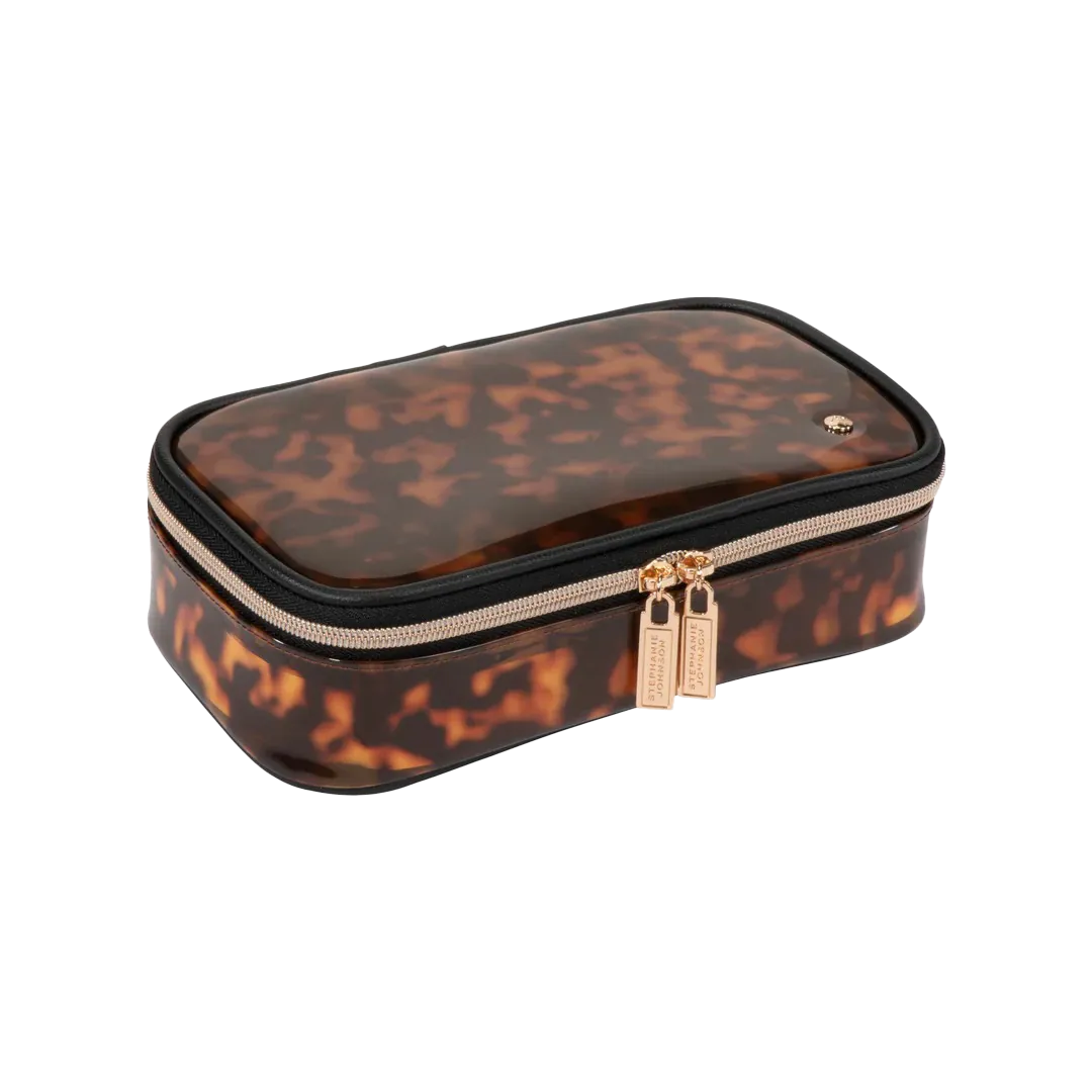 Stephanie Johnson - Claire Medium Makeup Case - Clear Tortoise