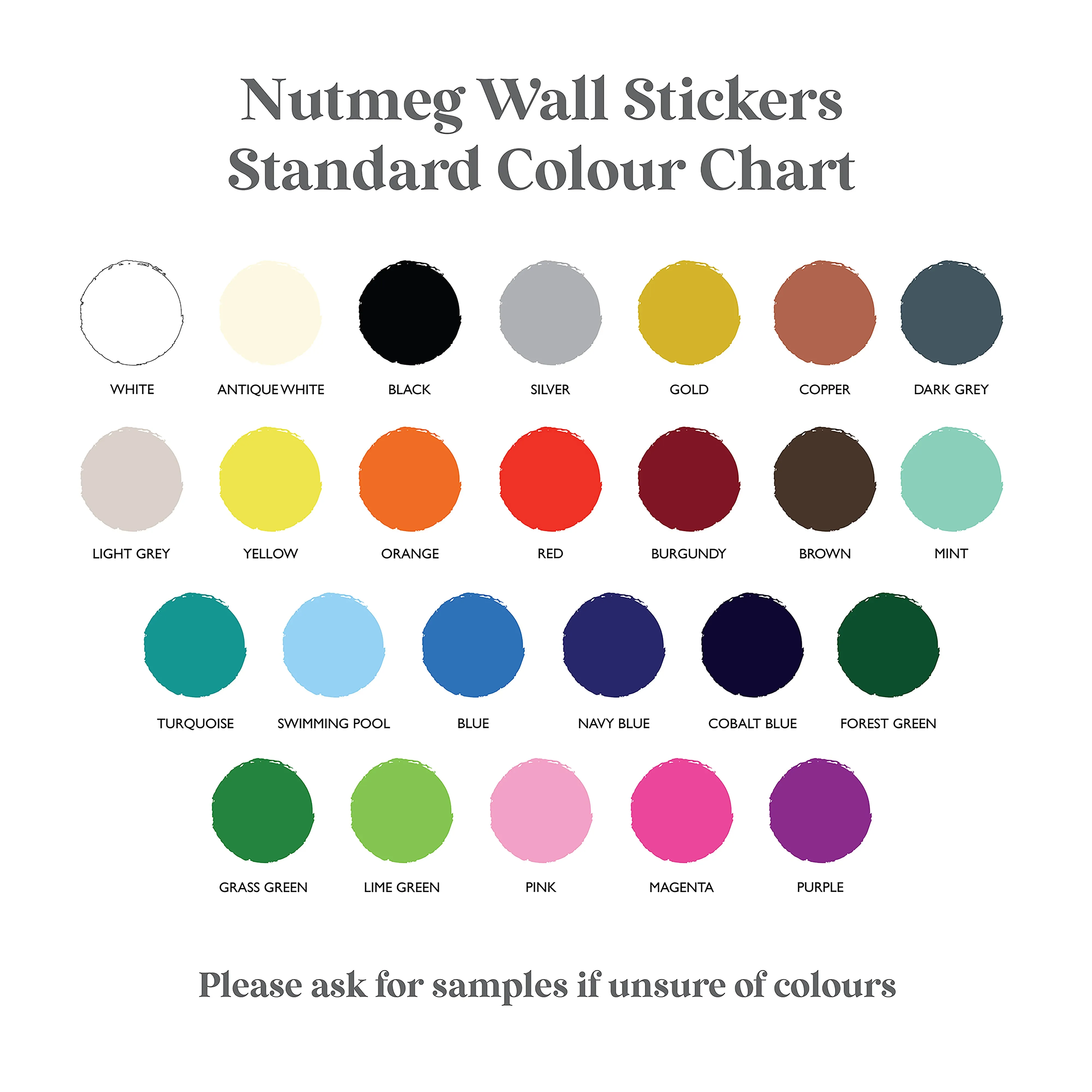 Storage Words Vinyl Stickers