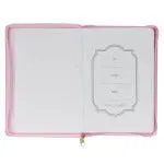 Strength and Dignity Pink Faux Leather Journal Proverbs 31:25
