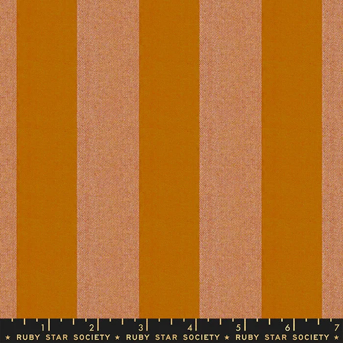 Stripe in Saddle -- Warp & Weft Heirlooms Wovens --  Alexia Abegg for Ruby Star Society -- Moda Fabrics