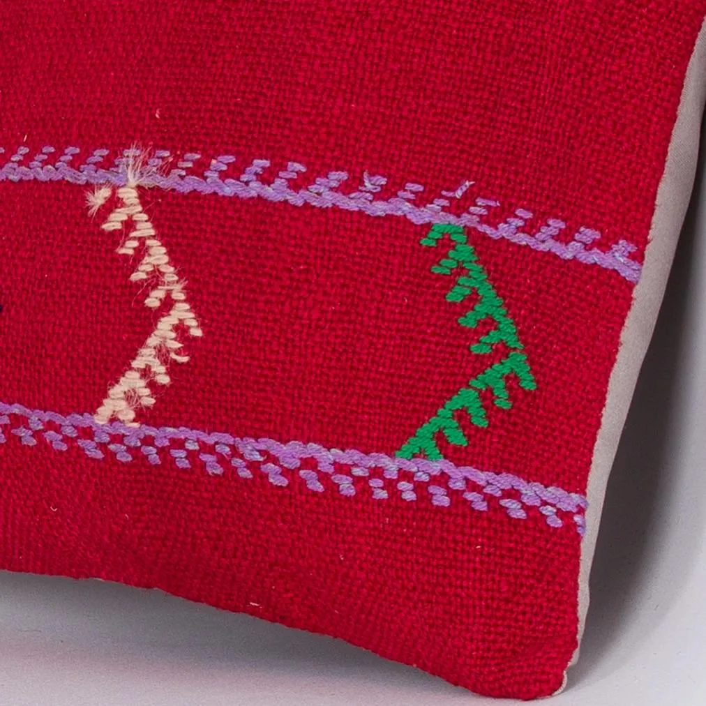 Striped Multiple Color Kilim Pillow Cover 16x16 7570