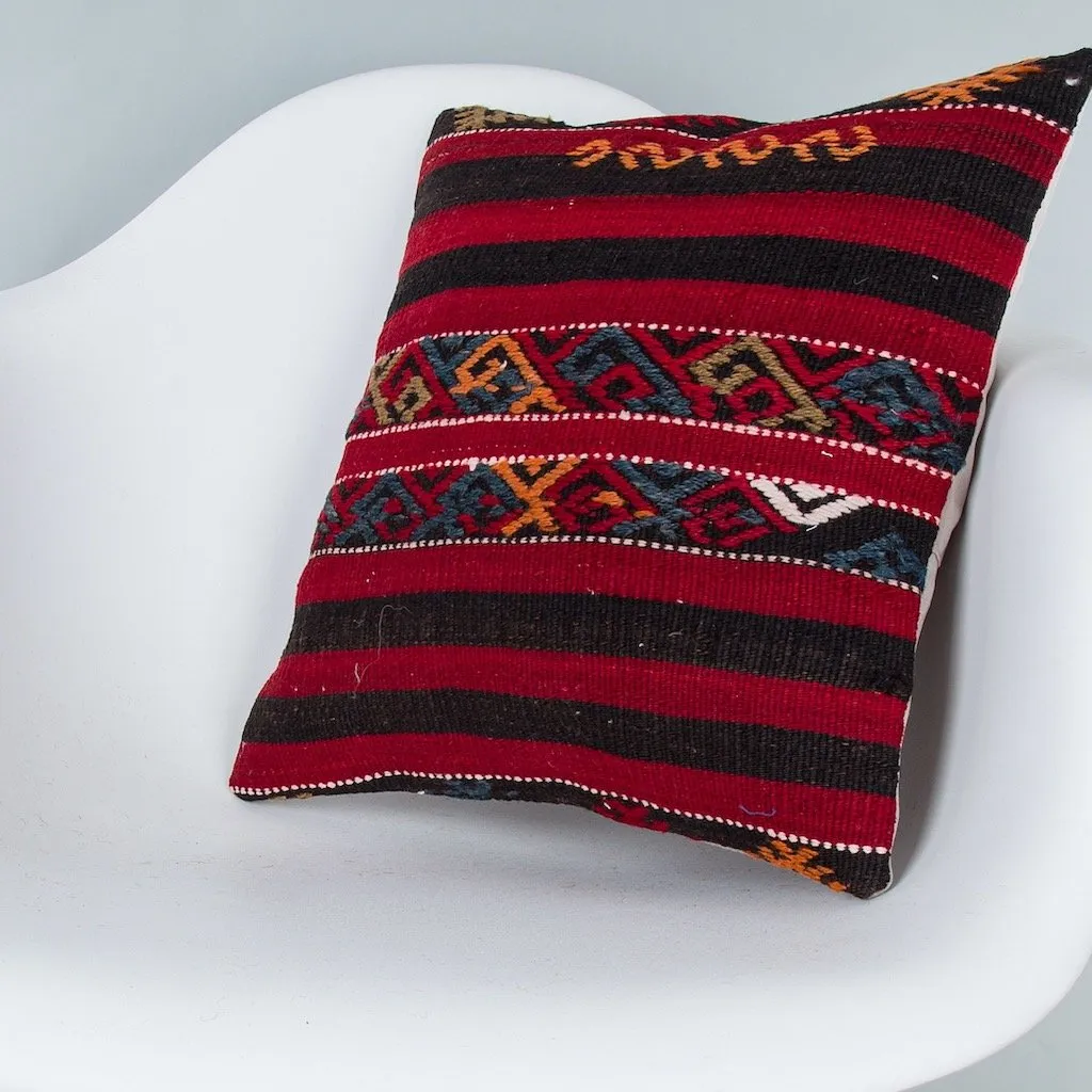 Striped Multiple Color Kilim Pillow Cover 16x16 7672