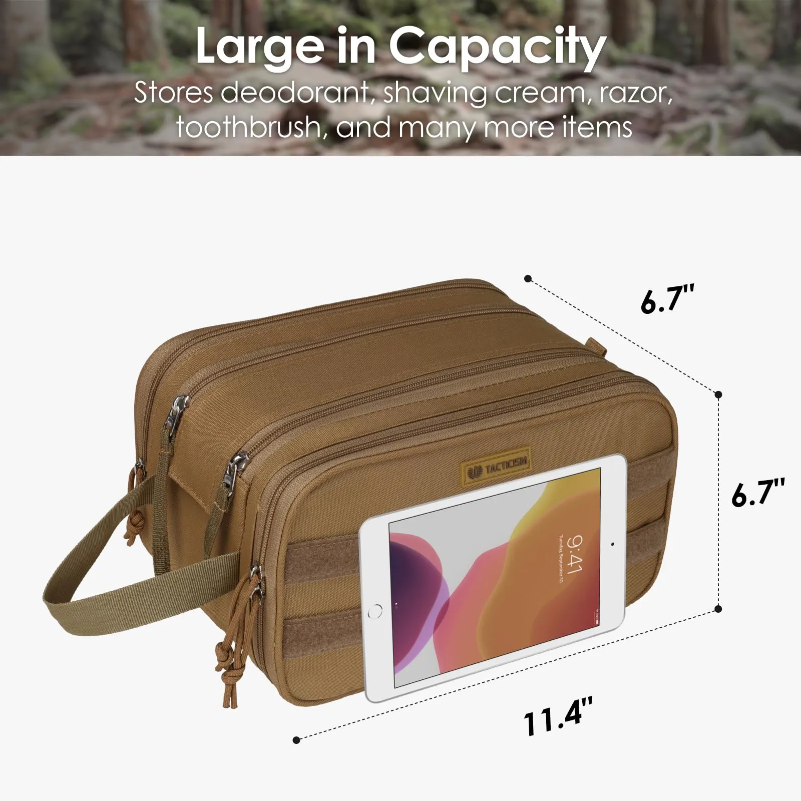 TACTICISM Toiletry Bag for Men & Molle Pouch, Buncle