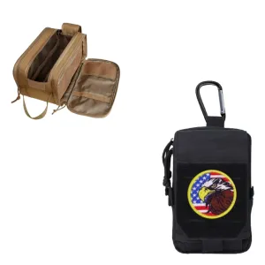 TACTICISM Toiletry Bag for Men & Molle Pouch, Buncle