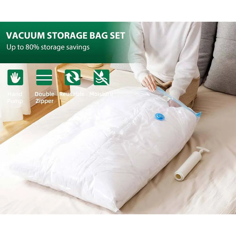 Taili Vacuum Storage Bag Set with Hand Pump - 12 Pack