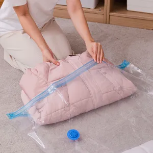Taili Vacuum Storage Bag Set with Hand Pump - 80x100cm, 8 Pieces