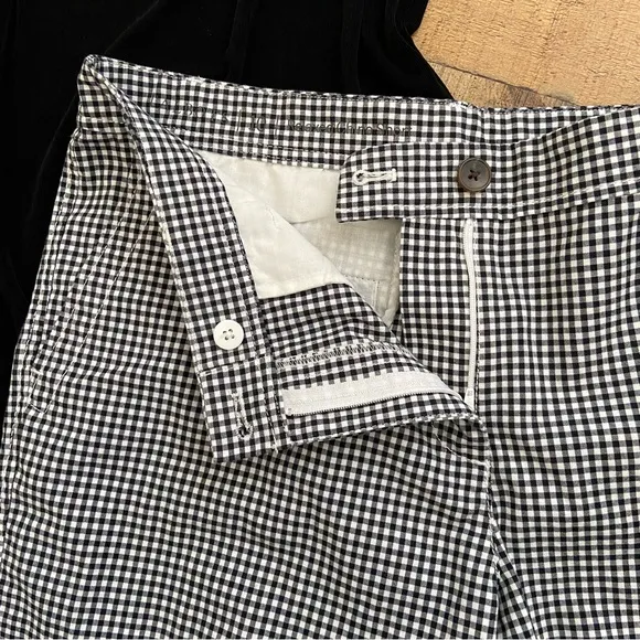 TALBOTS Gingham Plaid Shorts with Pockets
