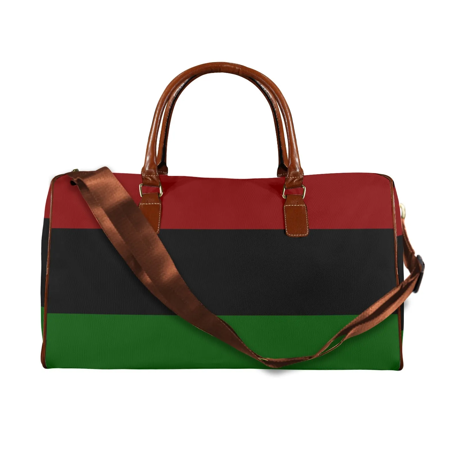 the Mel Representative - Red Black Green Travel Bag"