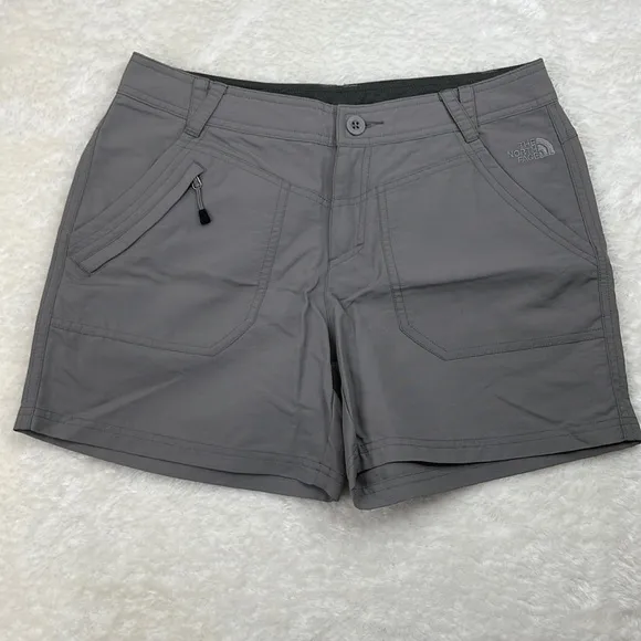 The North Face Gray Nylon Hiking Shorts Size 4