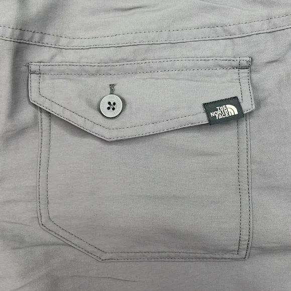 The North Face Gray Nylon Hiking Shorts Size 4