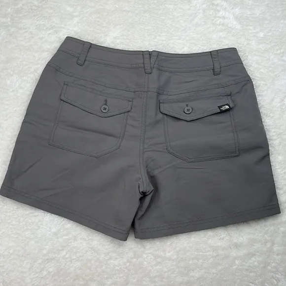 The North Face Gray Nylon Hiking Shorts Size 4