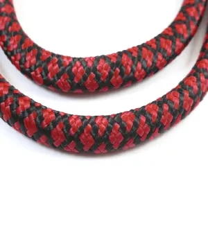 Tiled  Burgundy/Black Dog Leash