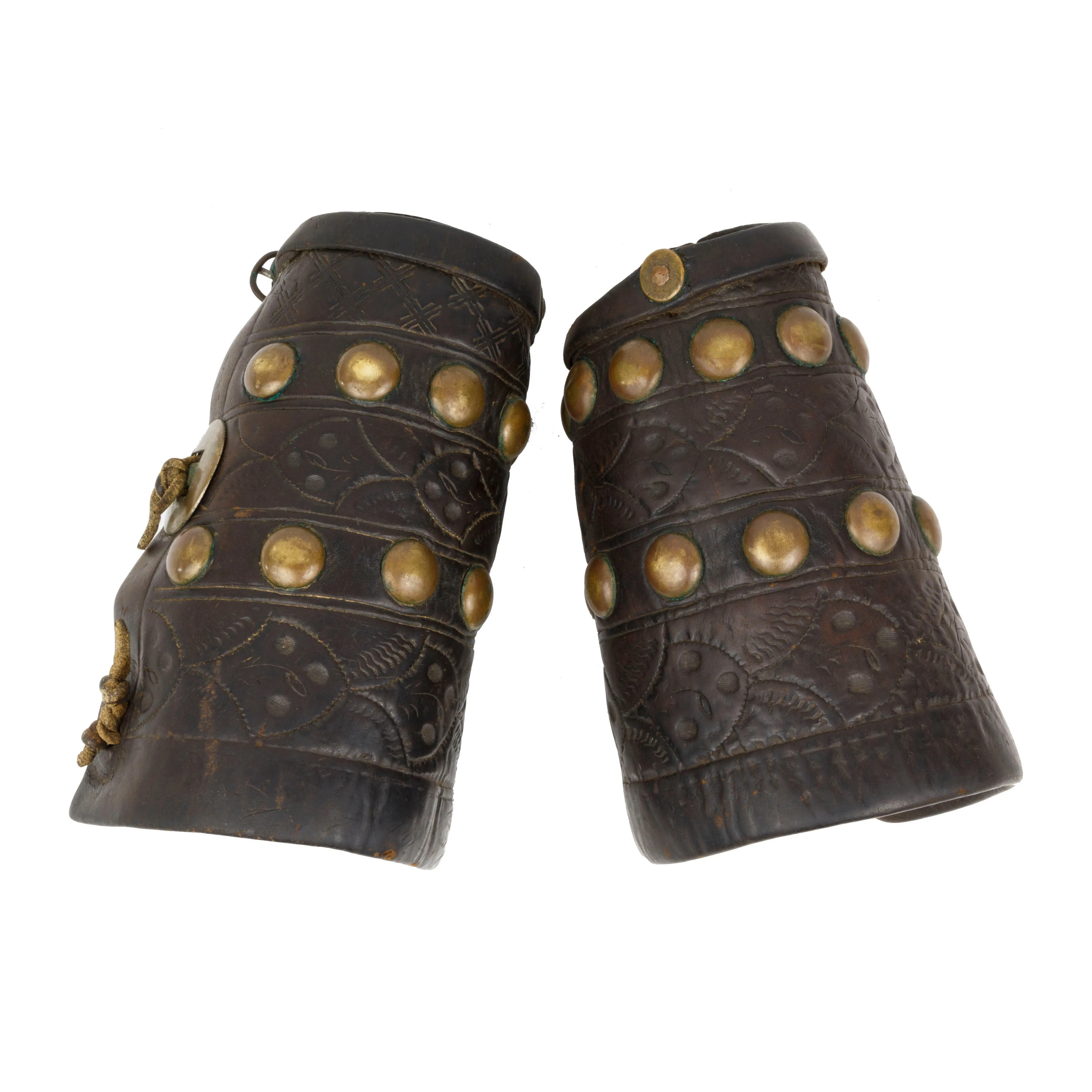 Tooled Leather Cowboy Cuffs