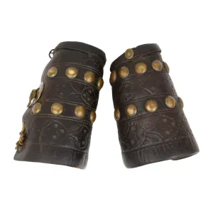 Tooled Leather Cowboy Cuffs