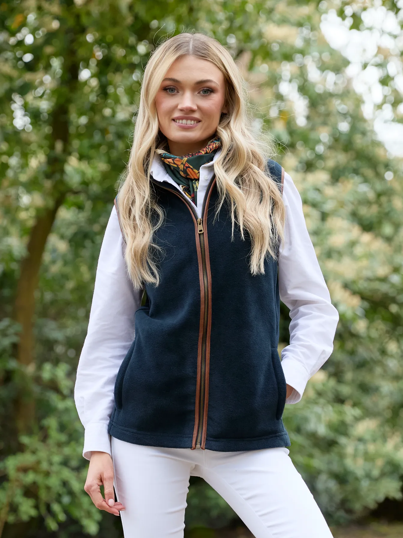Topsham Women's Fleece Gilet - Navy