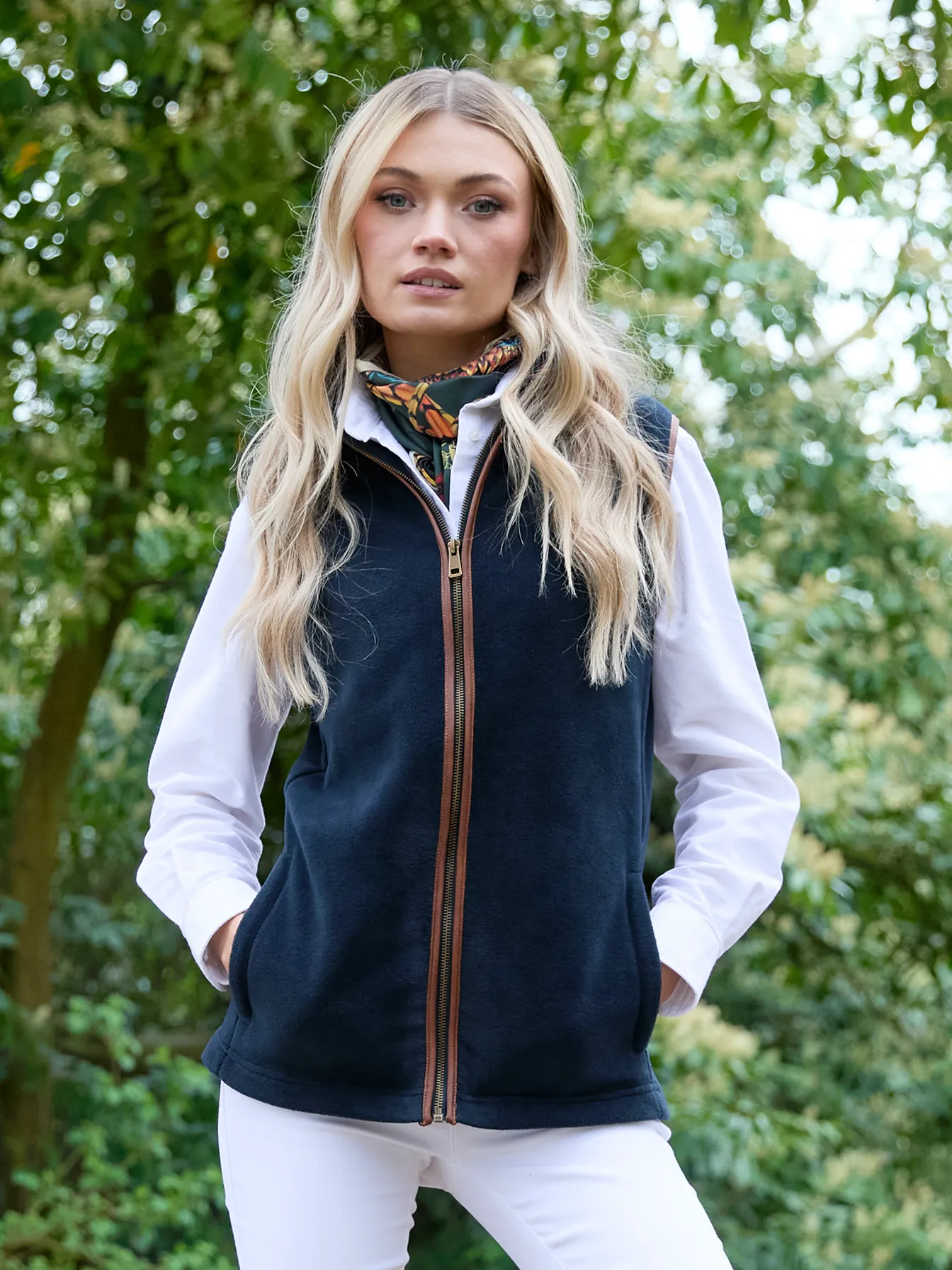 Topsham Women's Fleece Gilet - Navy