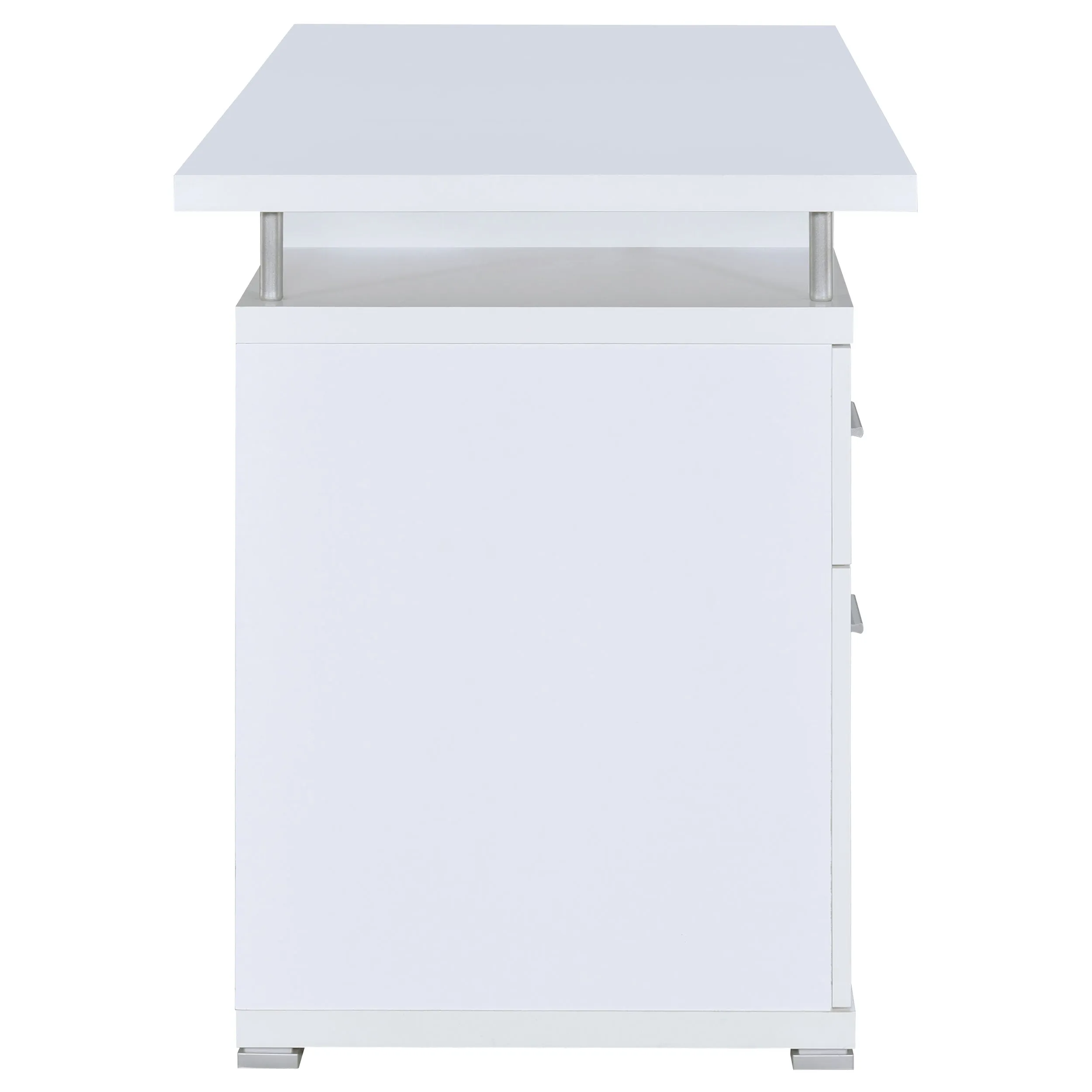 Tracy 55-inch 2-drawer Office Computer Desk White