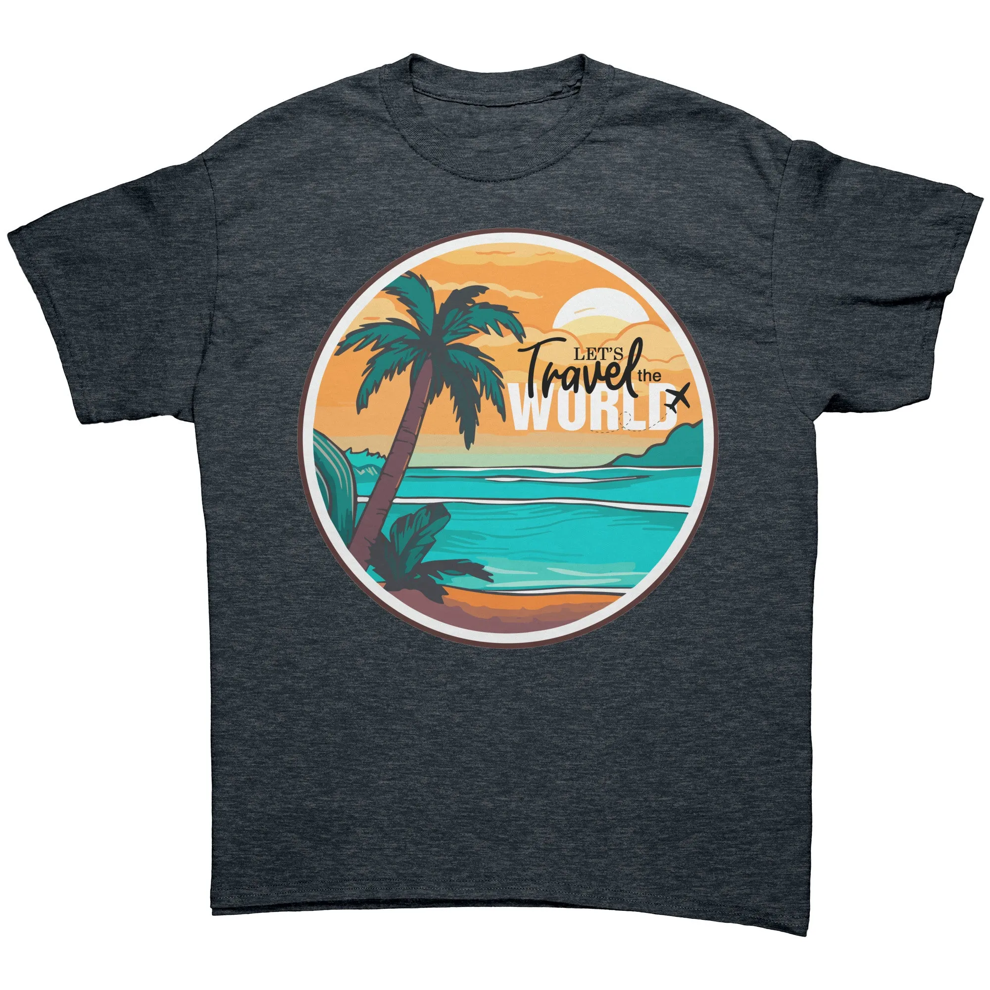 Travel Shirt, Lets Travel the World Shirt, World Traveler Shirt, Gift for Traveler Tshirt, Vacation Shirt, Adventure Shirt, Souvenir Gift