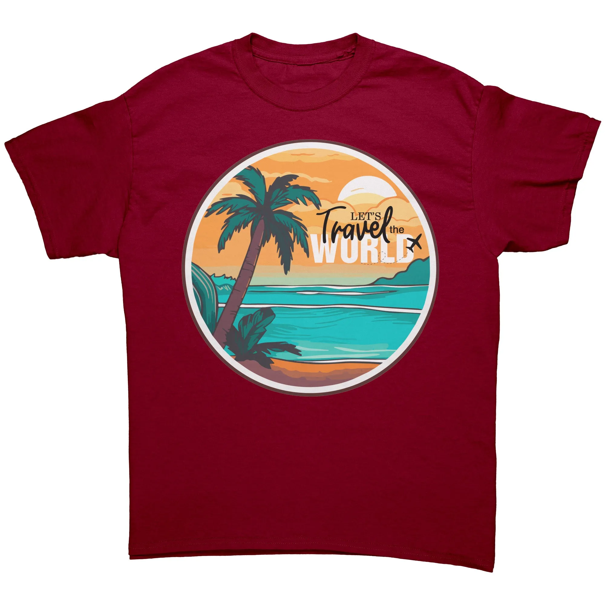 Travel Shirt, Lets Travel the World Shirt, World Traveler Shirt, Gift for Traveler Tshirt, Vacation Shirt, Adventure Shirt, Souvenir Gift