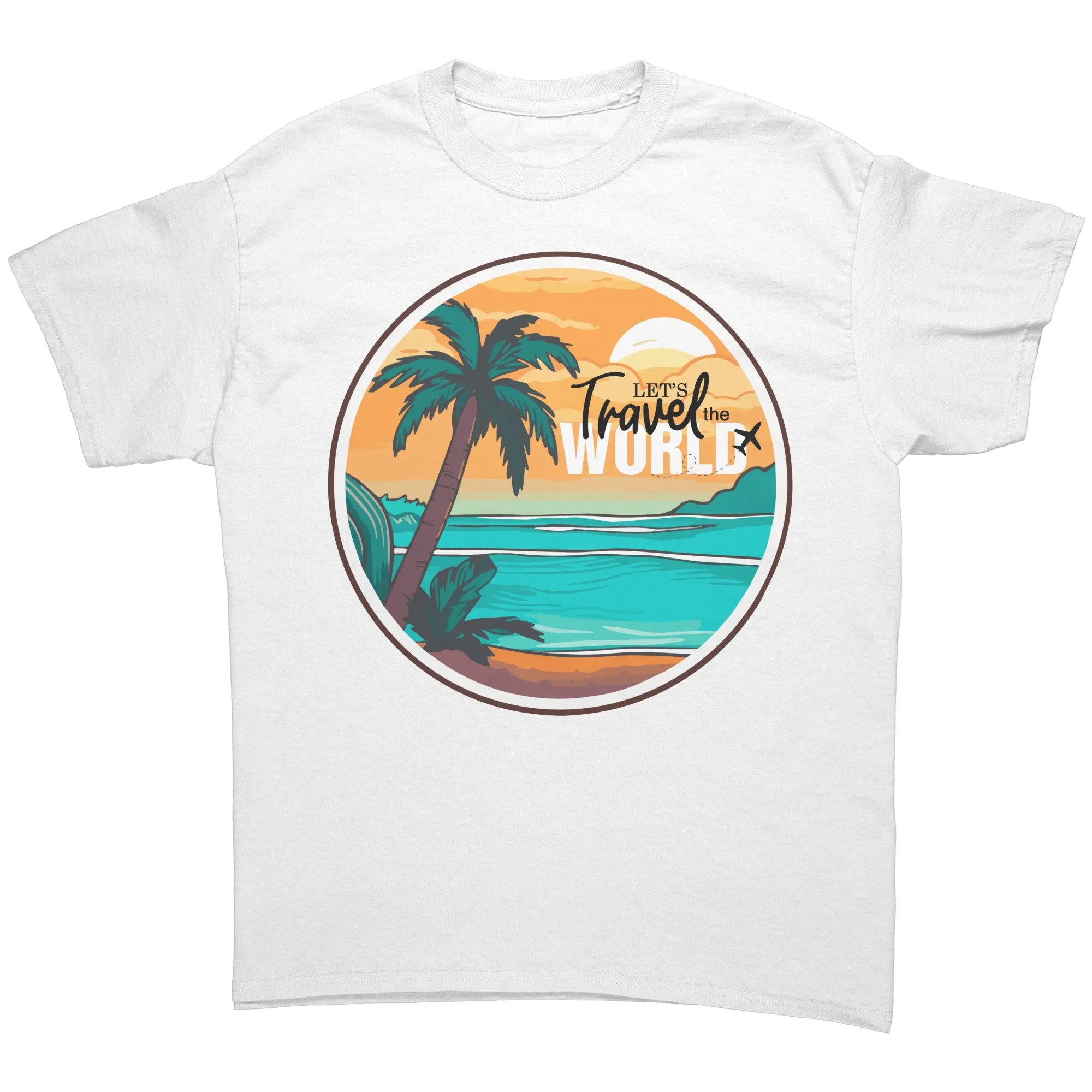 Travel Shirt, Lets Travel the World Shirt, World Traveler Shirt, Gift for Traveler Tshirt, Vacation Shirt, Adventure Shirt, Souvenir Gift