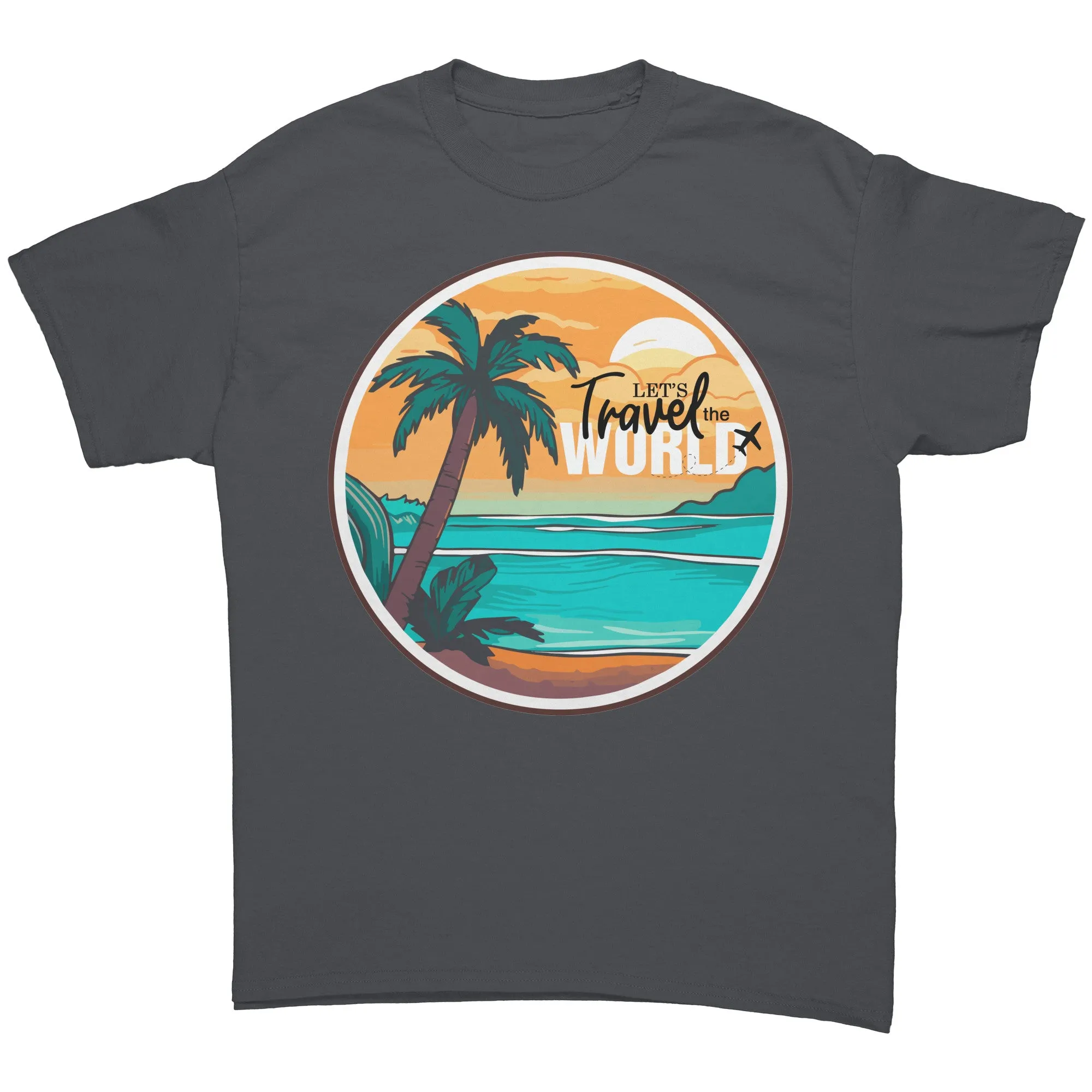 Travel Shirt, Lets Travel the World Shirt, World Traveler Shirt, Gift for Traveler Tshirt, Vacation Shirt, Adventure Shirt, Souvenir Gift