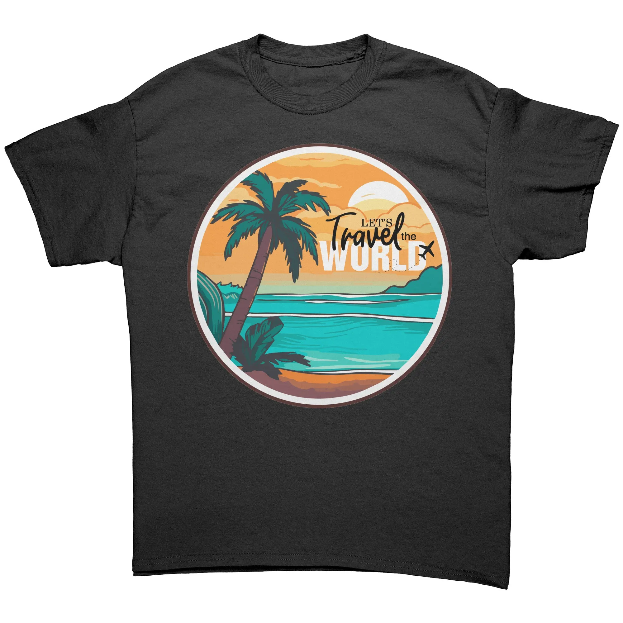 Travel Shirt, Lets Travel the World Shirt, World Traveler Shirt, Gift for Traveler Tshirt, Vacation Shirt, Adventure Shirt, Souvenir Gift