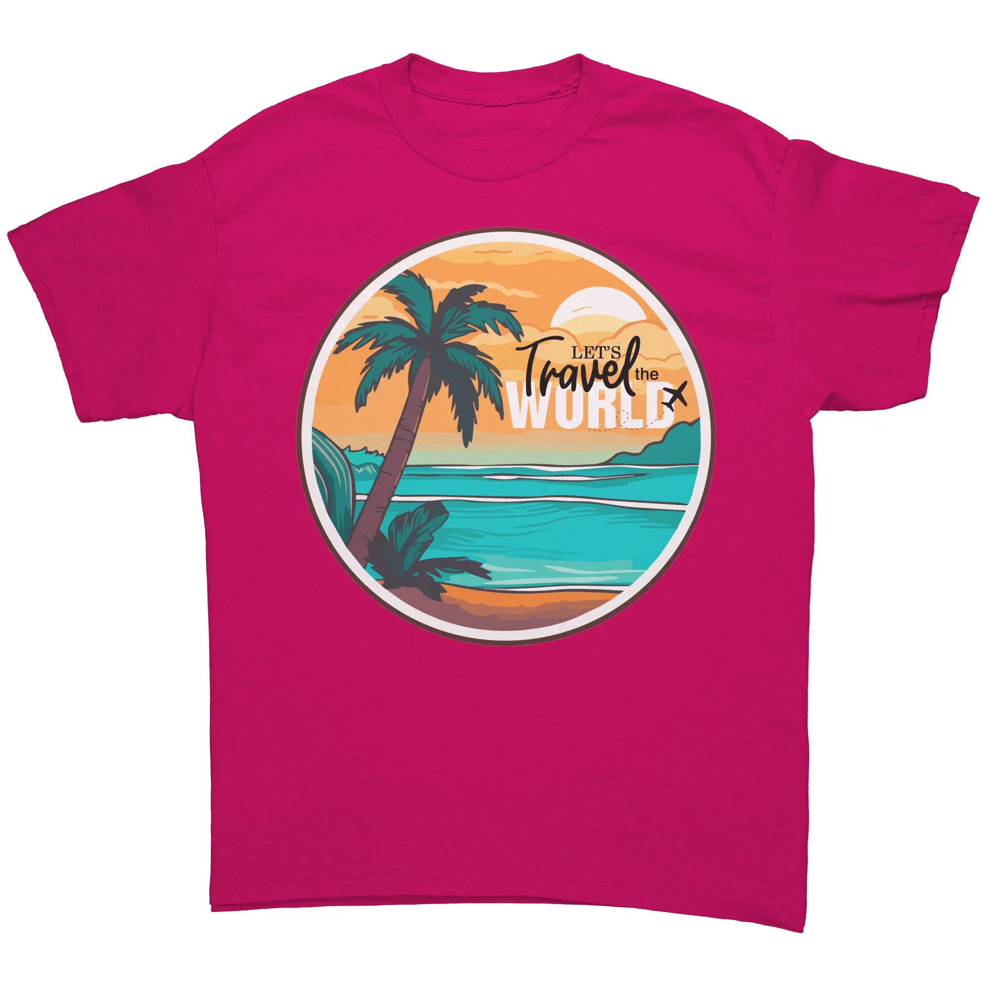 Travel Shirt, Lets Travel the World Shirt, World Traveler Shirt, Gift for Traveler Tshirt, Vacation Shirt, Adventure Shirt, Souvenir Gift