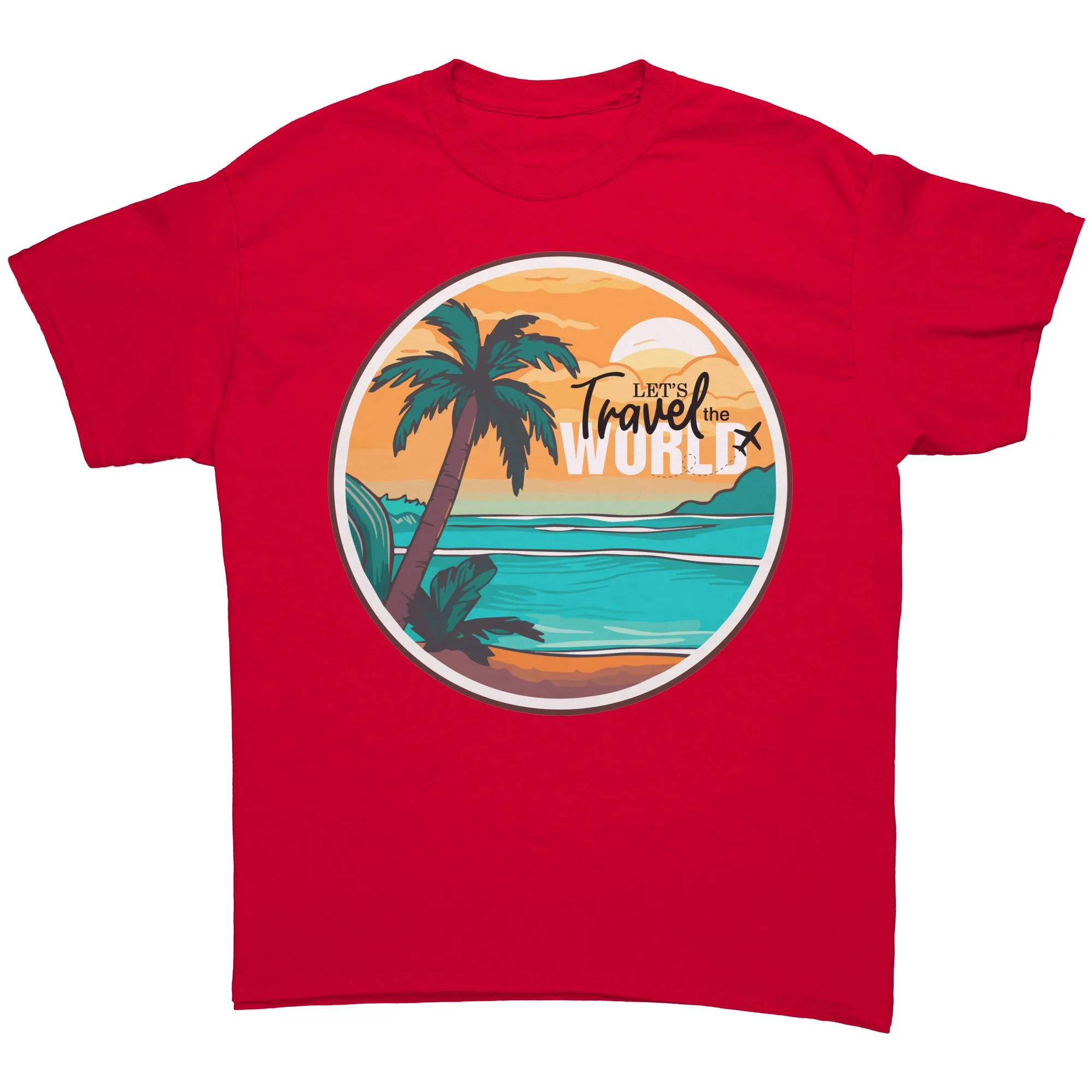 Travel Shirt, Lets Travel the World Shirt, World Traveler Shirt, Gift for Traveler Tshirt, Vacation Shirt, Adventure Shirt, Souvenir Gift