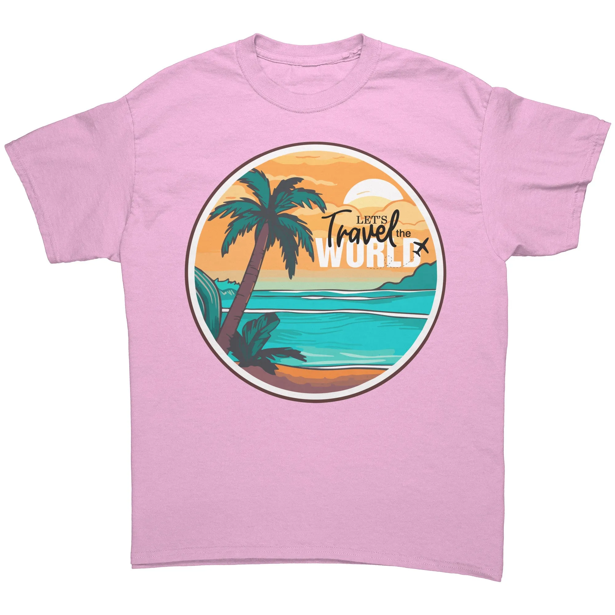 Travel Shirt, Lets Travel the World Shirt, World Traveler Shirt, Gift for Traveler Tshirt, Vacation Shirt, Adventure Shirt, Souvenir Gift