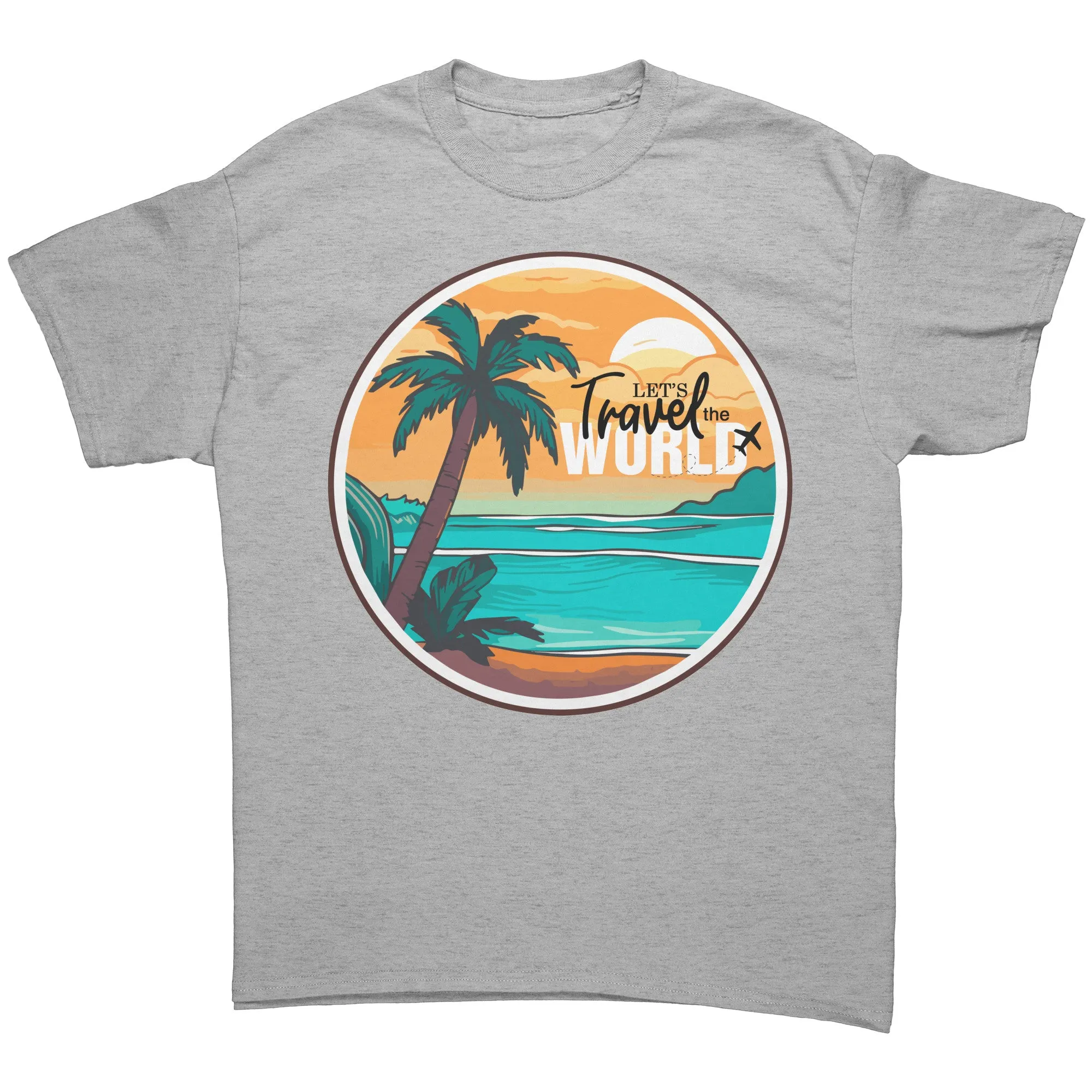 Travel Shirt, Lets Travel the World Shirt, World Traveler Shirt, Gift for Traveler Tshirt, Vacation Shirt, Adventure Shirt, Souvenir Gift