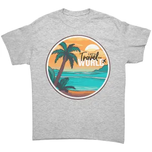 Travel Shirt, Lets Travel the World Shirt, World Traveler Shirt, Gift for Traveler Tshirt, Vacation Shirt, Adventure Shirt, Souvenir Gift