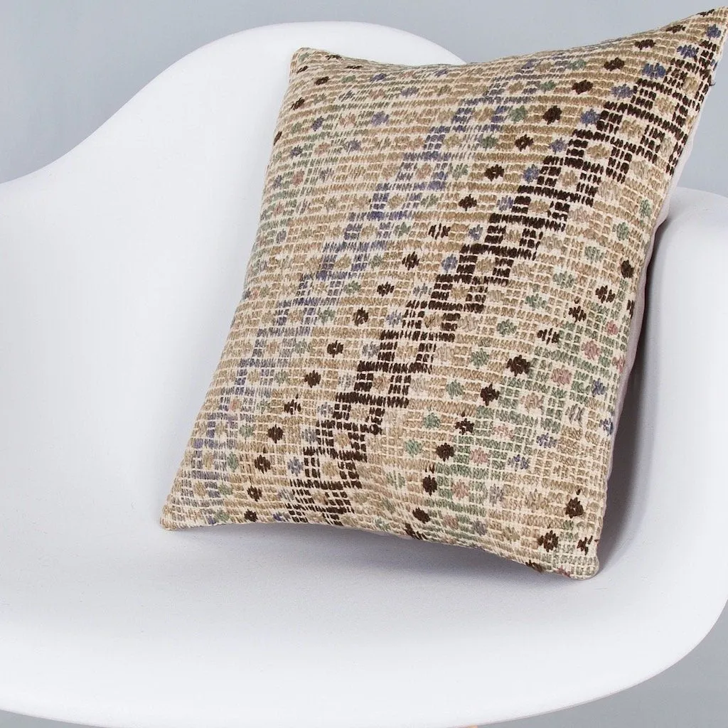 Tribal Multiple Color Kilim Pillow Cover 16x16 7655