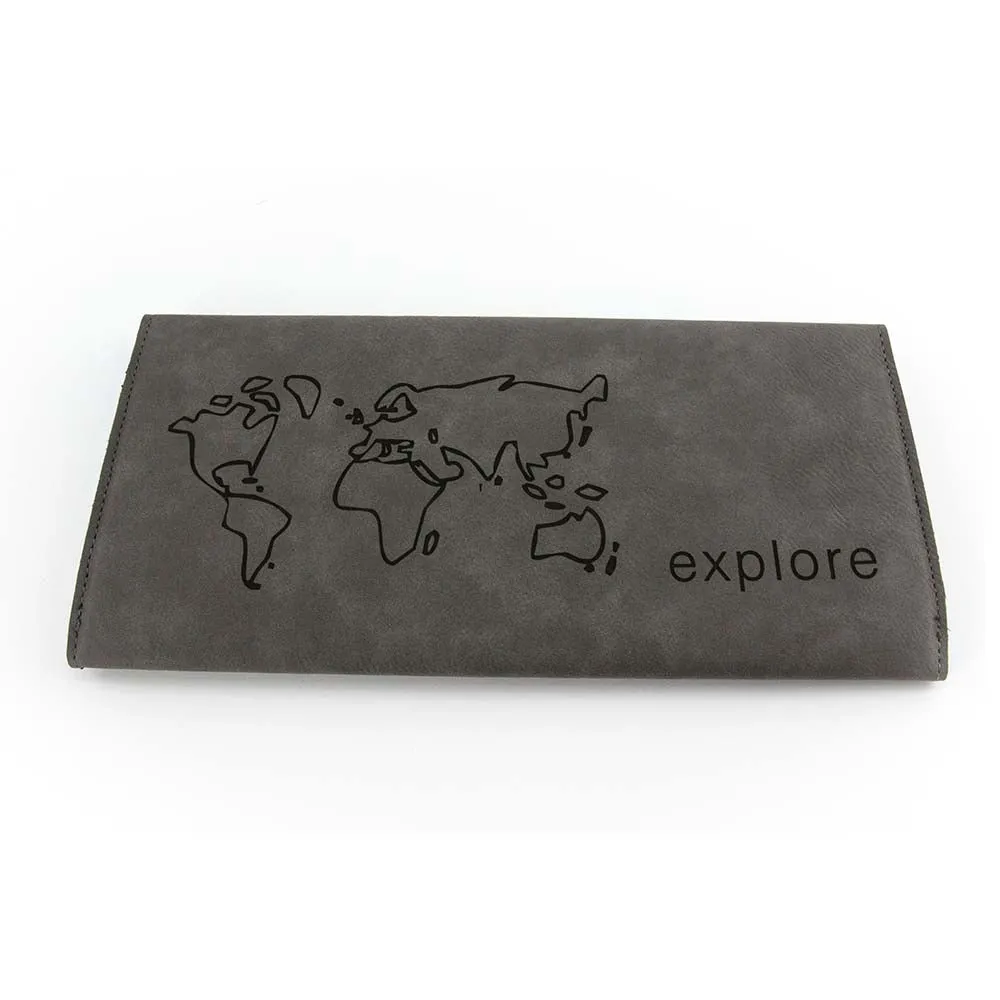 TROIKA Organiser Case for Travel Documents EXPLORE - Grey